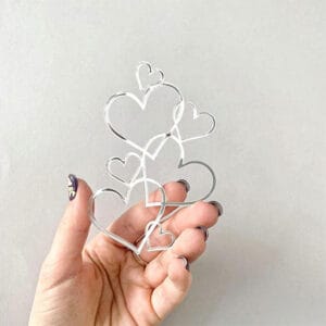 Hearts Cake Topper