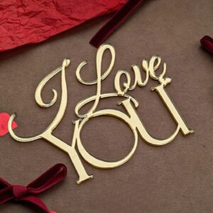 I love you Cake topper